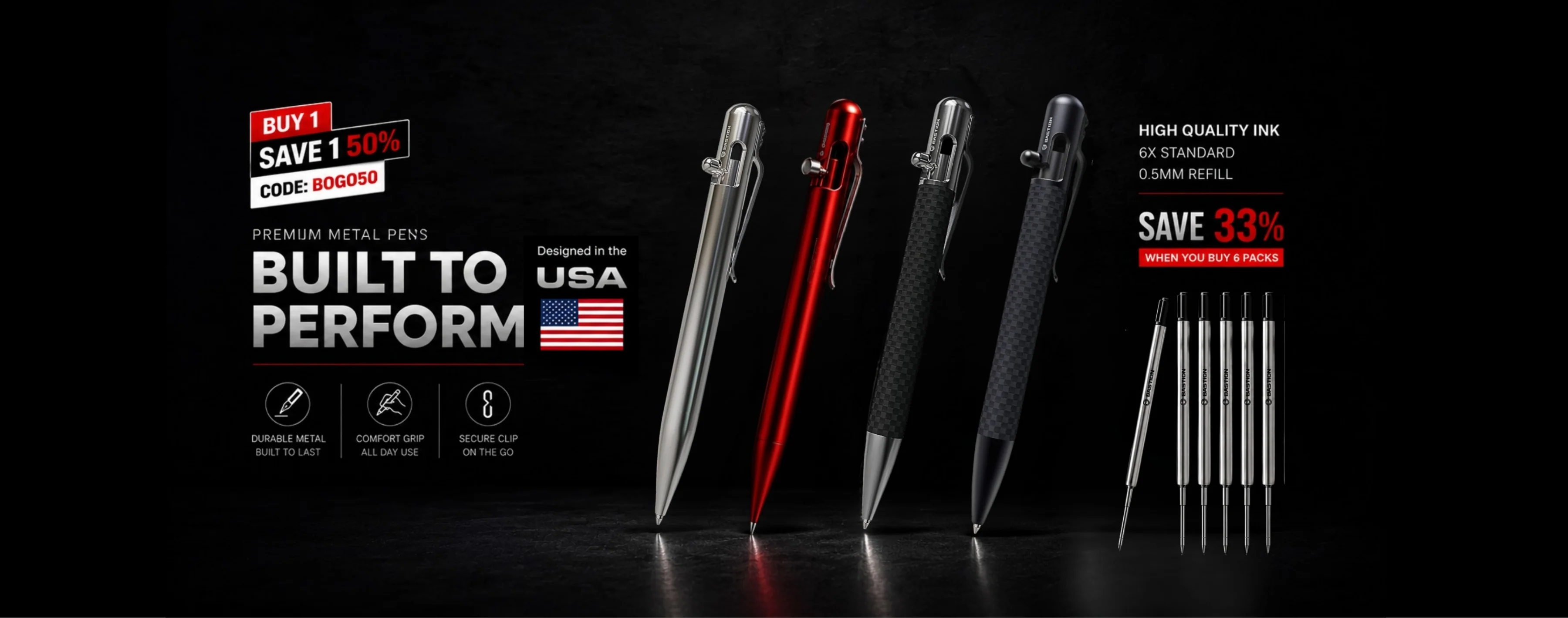 Precision-Crafted Bolt Action Pens